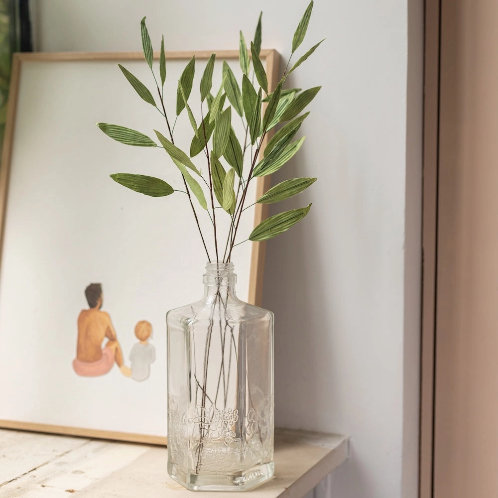 Bambou en papier vert,mother's day bouquet