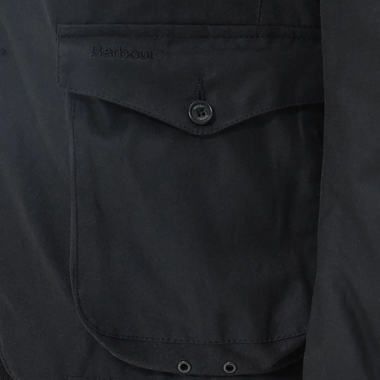 Barbour Beacon Sports Wachsjacke Schwarz