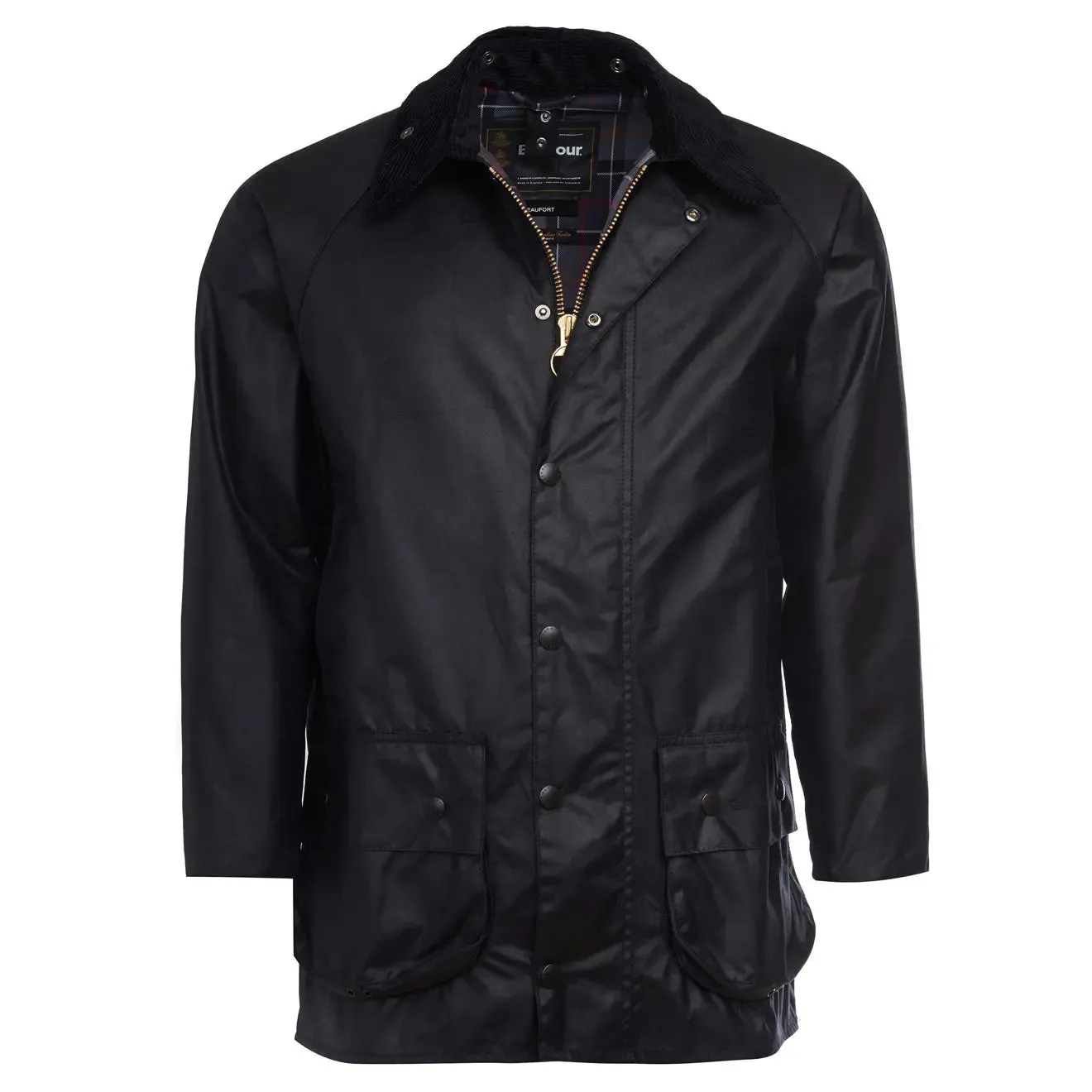 Barbour Beaufort Wachsjacke Schwarz