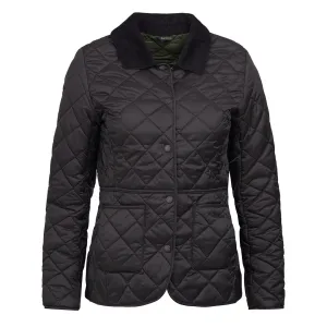 Barbour Damen Deveron Steppjacke Schwarz / Olive