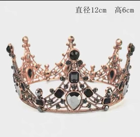 Baroque crown cake Topper artificial flower bouquet  