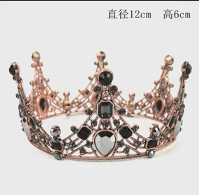 Baroque crown cake Topper artificial flower bouquet  