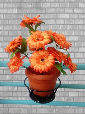 Basket Railing Planter Stand - 10",plant shelf accessories