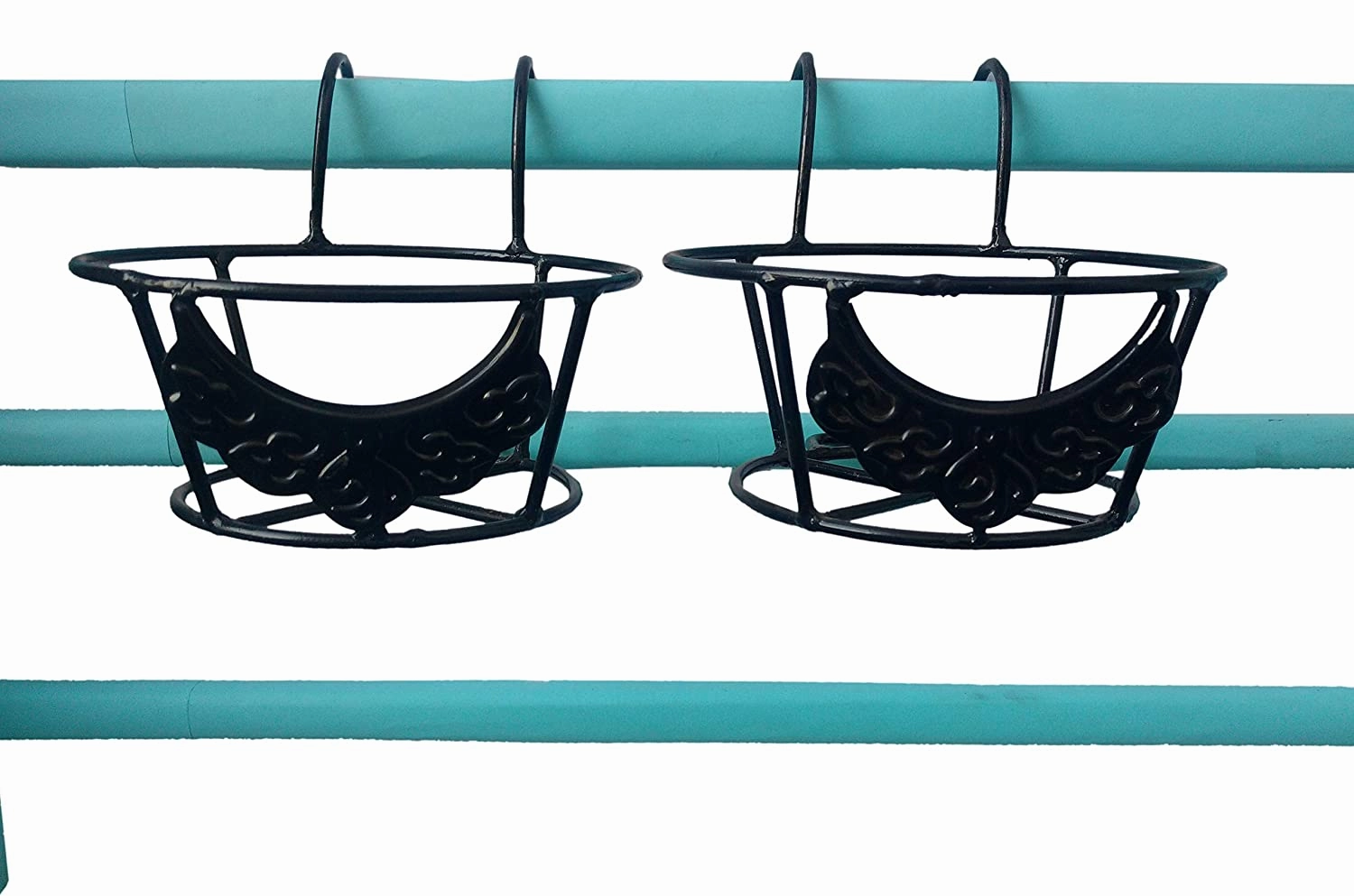 Basket Railing Planter Stand - 10"