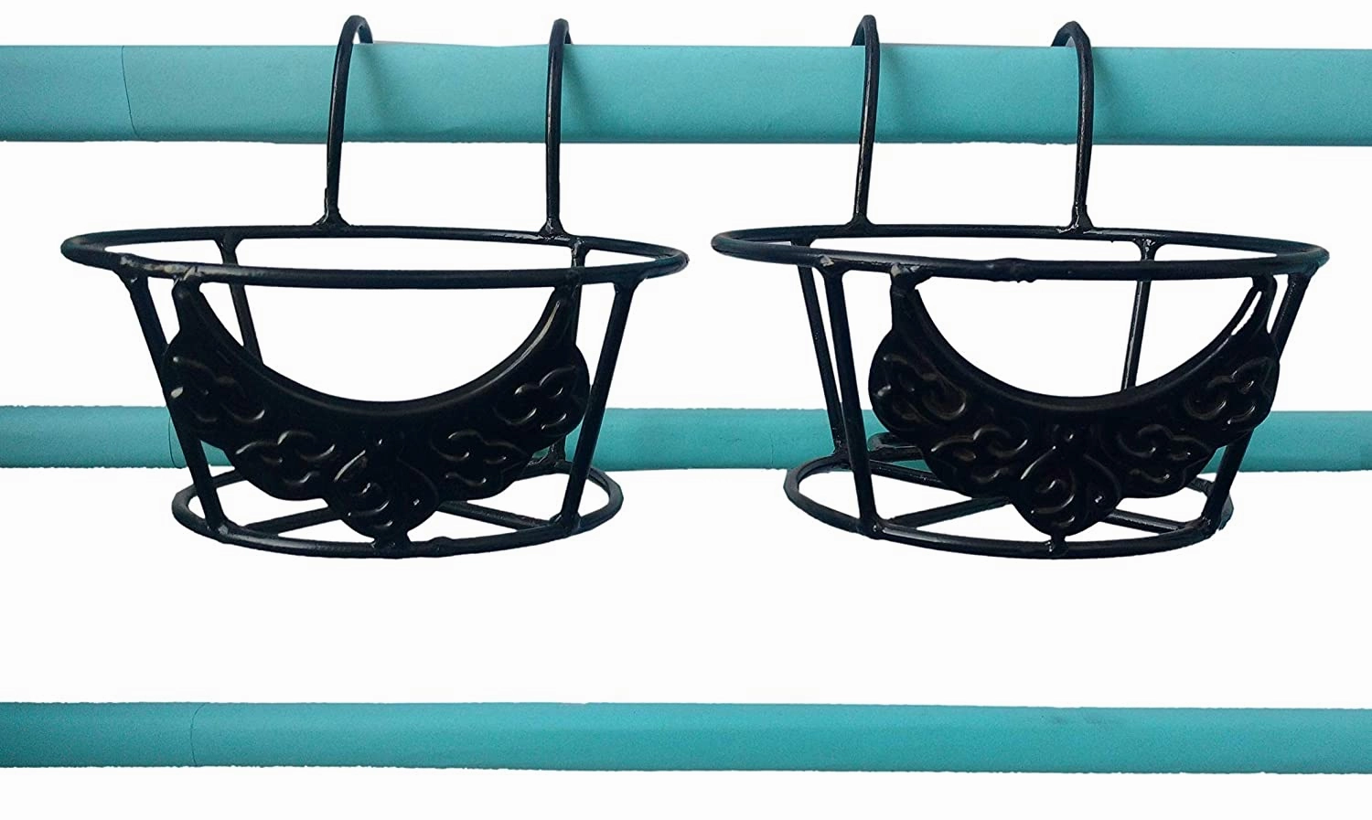 Basket Railing Planter Stand - 10"