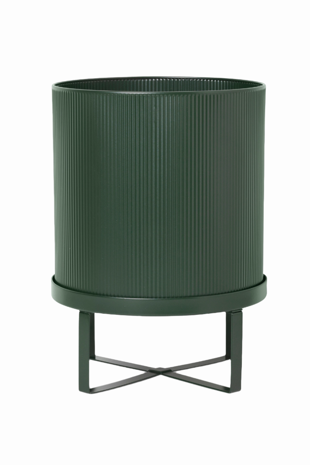 Bau Pot Dark Green Large,indoor flower container