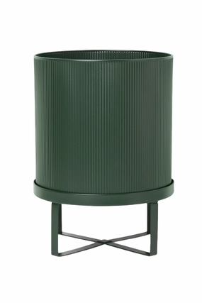 Bau Pot Dark Green Large,indoor flower container