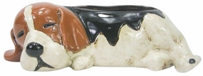 Beagle Planter Brown,terracotta plant pot