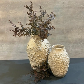 Beige Brown Textured Vases - Size Choice,hand-painted ceramic vase