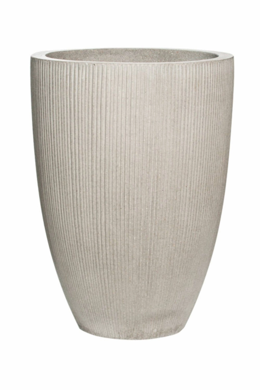 Ben Pot Vertical Ridged Light Grey Large
