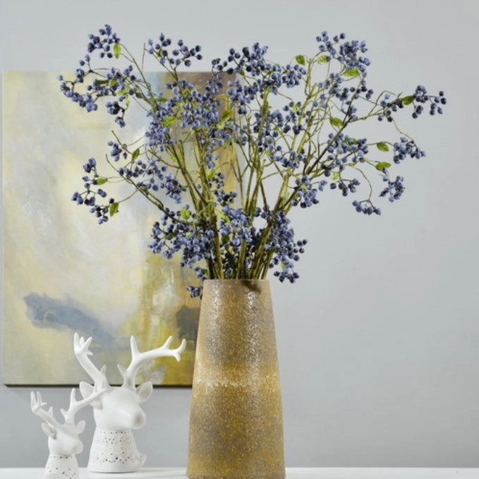 Berry Artificial Silk Flower 105cm Blue BERRY0005
