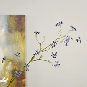 Berry Artificial Silk Flower 105cm Blue BERRY0005,dried artificial flower