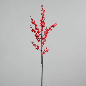 Berry Artificial Silk Flower 115cm Red BERRY0006,dried artificial flower