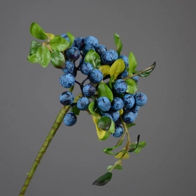 Berry Artificial Silk Flower 29cm Black Blue BERRY007,dried artificial flower