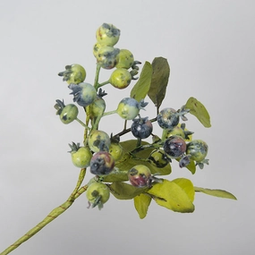 Berry Artificial Silk Flower 32cm Green and Black Color BERRY0001,dried artificial flower