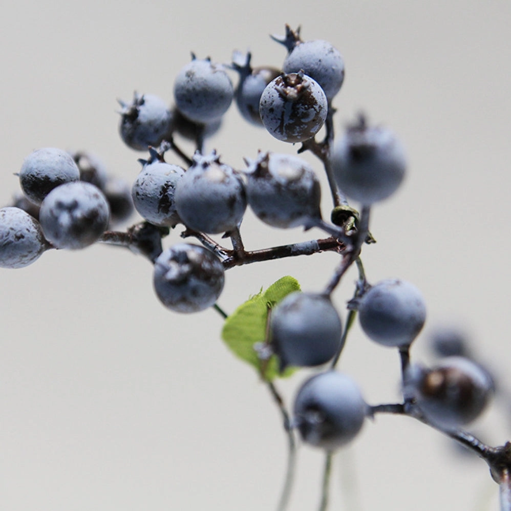 Berry Artificial Silk Flower 42cm Blue BERRY005
