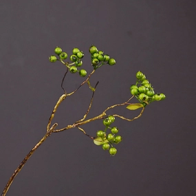 Berry Artificial Silk Flower 42cm Green BERRY001,dried artificial flower