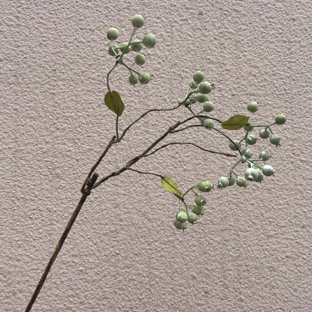 Berry Artificial Silk Flower 42cm Grey Green BERRY010,dried artificial flower