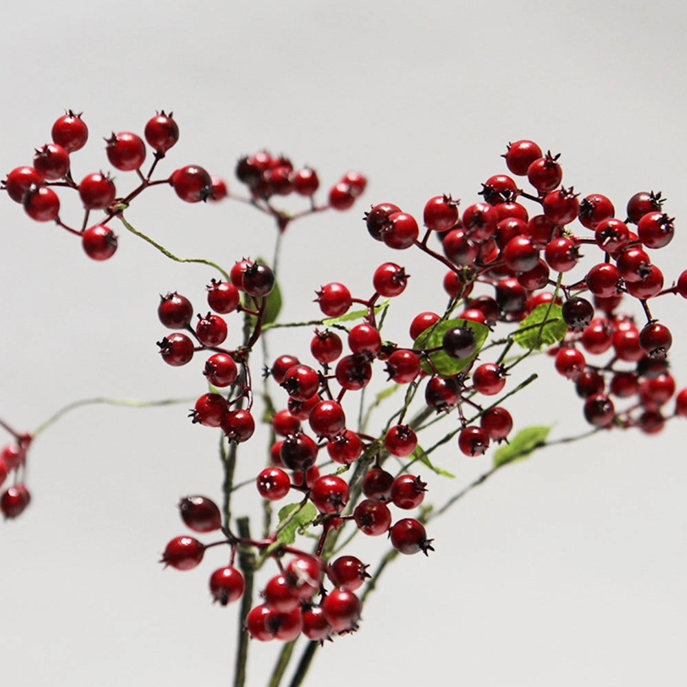 Berry Artificial Silk Flower 42cm Red BERRY004