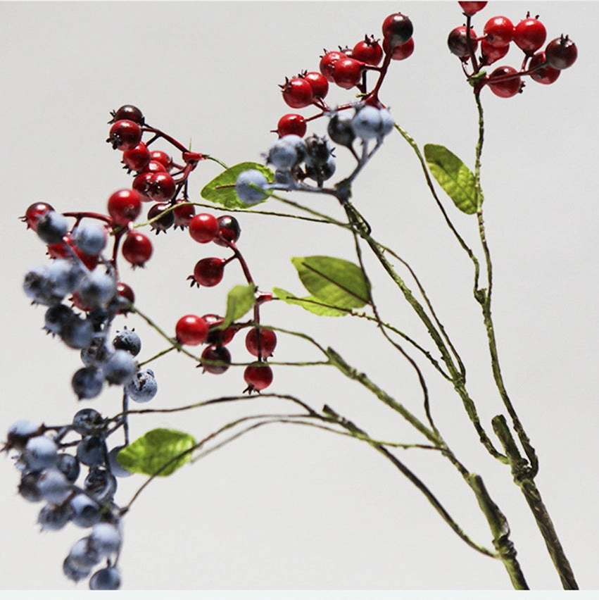 Berry Artificial Silk Flower 42cm Red BERRY004
