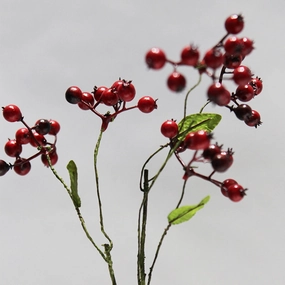Berry Artificial Silk Flower 42cm Red BERRY004,dried artificial flower