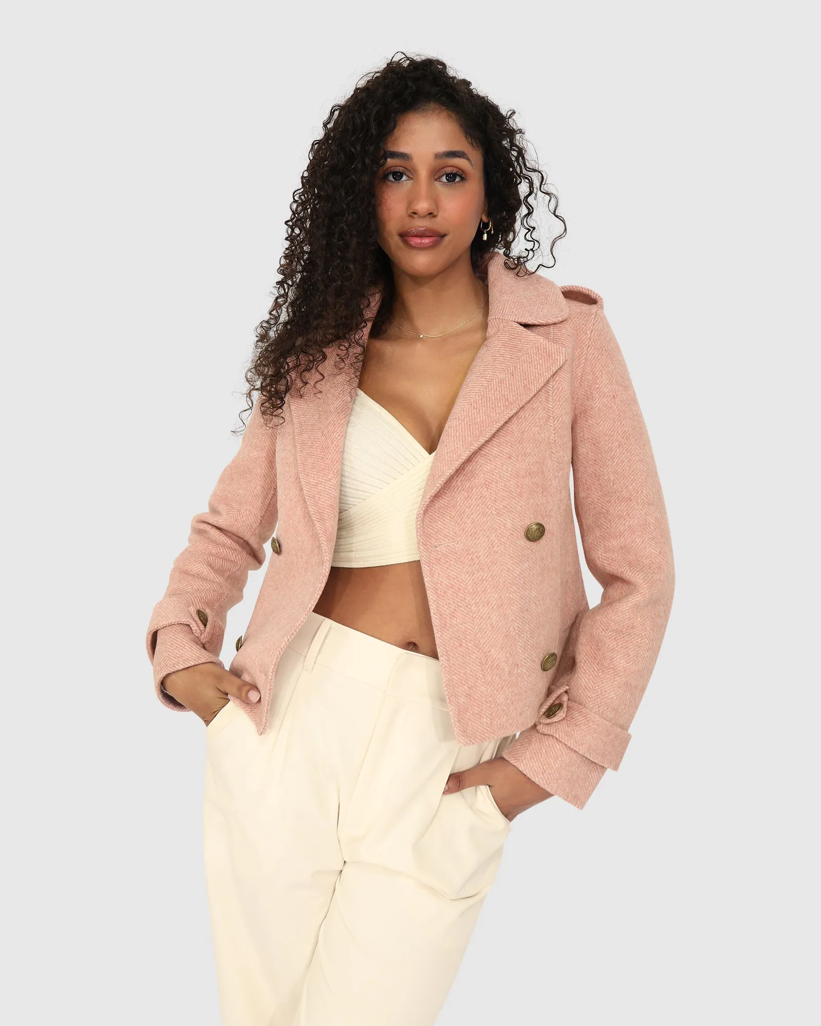Better Off Militär-Peacoat - Rosé