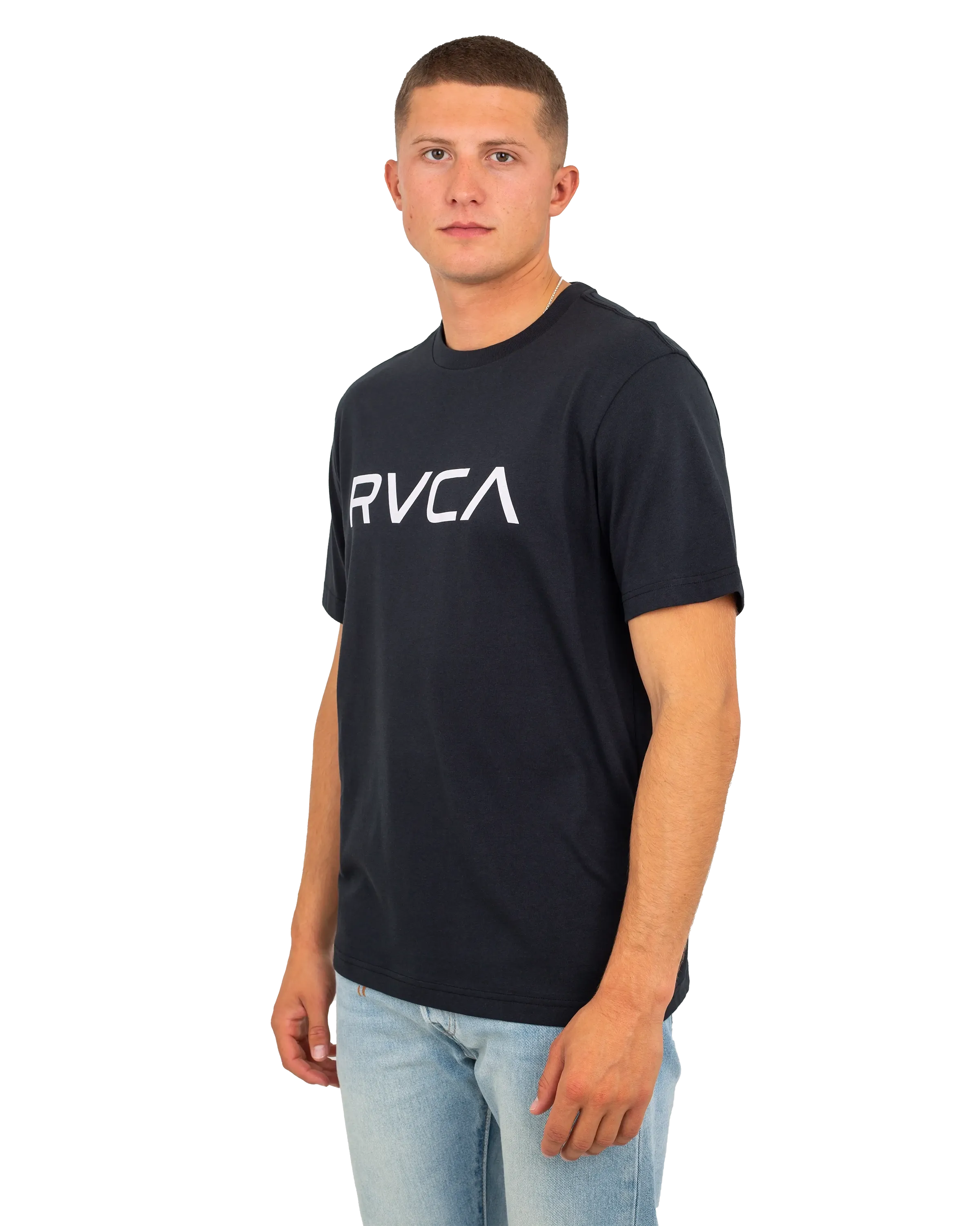 Großes RVCA T-Shirt in Schwarz