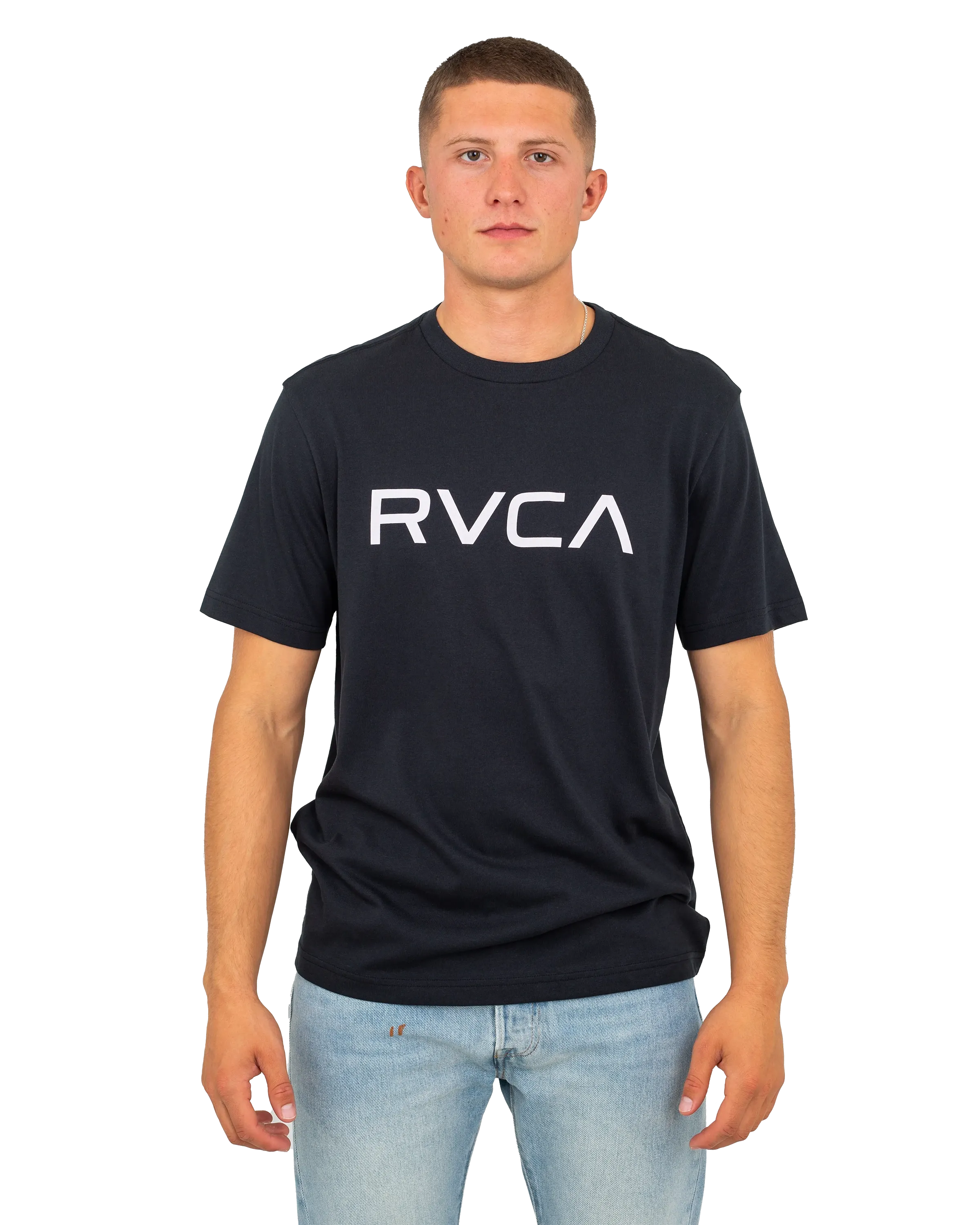 Großes RVCA T-Shirt in Schwarz
