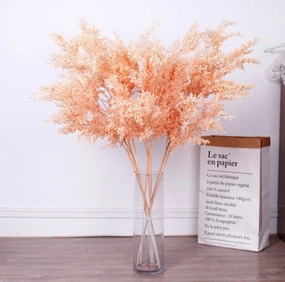 Big real touch blush leaf artificial greenery desmanthus virgatus artificial flower bouquet  