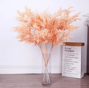Big real touch blush leaf artificial greenery desmanthus virgatus artificial flower bouquet  