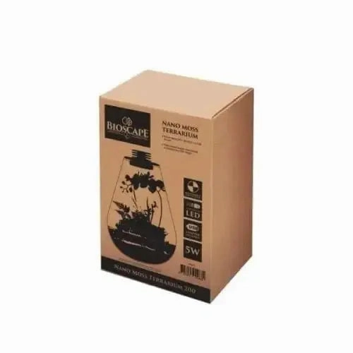 Bioscape 200 rounded  Nano Moss Terrarium (5 litre) with Grow Light