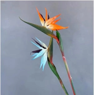 Birds of paradise orange for Wedding tropical artificial flower real Touch