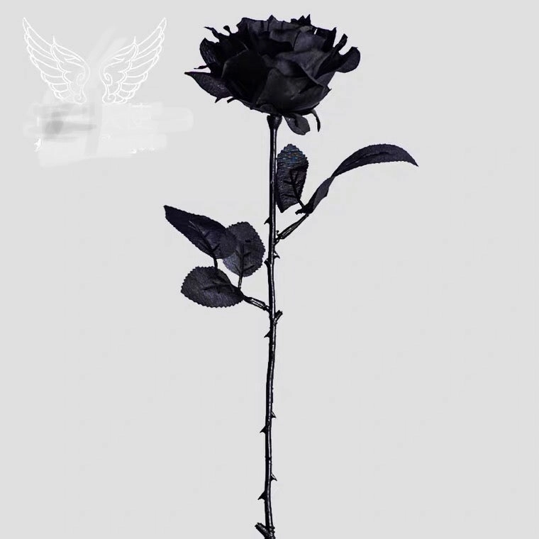 Black Single Stem Rose artificial flower bouquet  