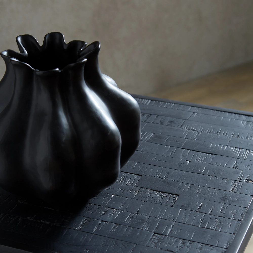 Black VIOLET Dolomite Vase 20cm