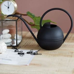 Black Watering Can 37cm,hand-painted ceramic vase