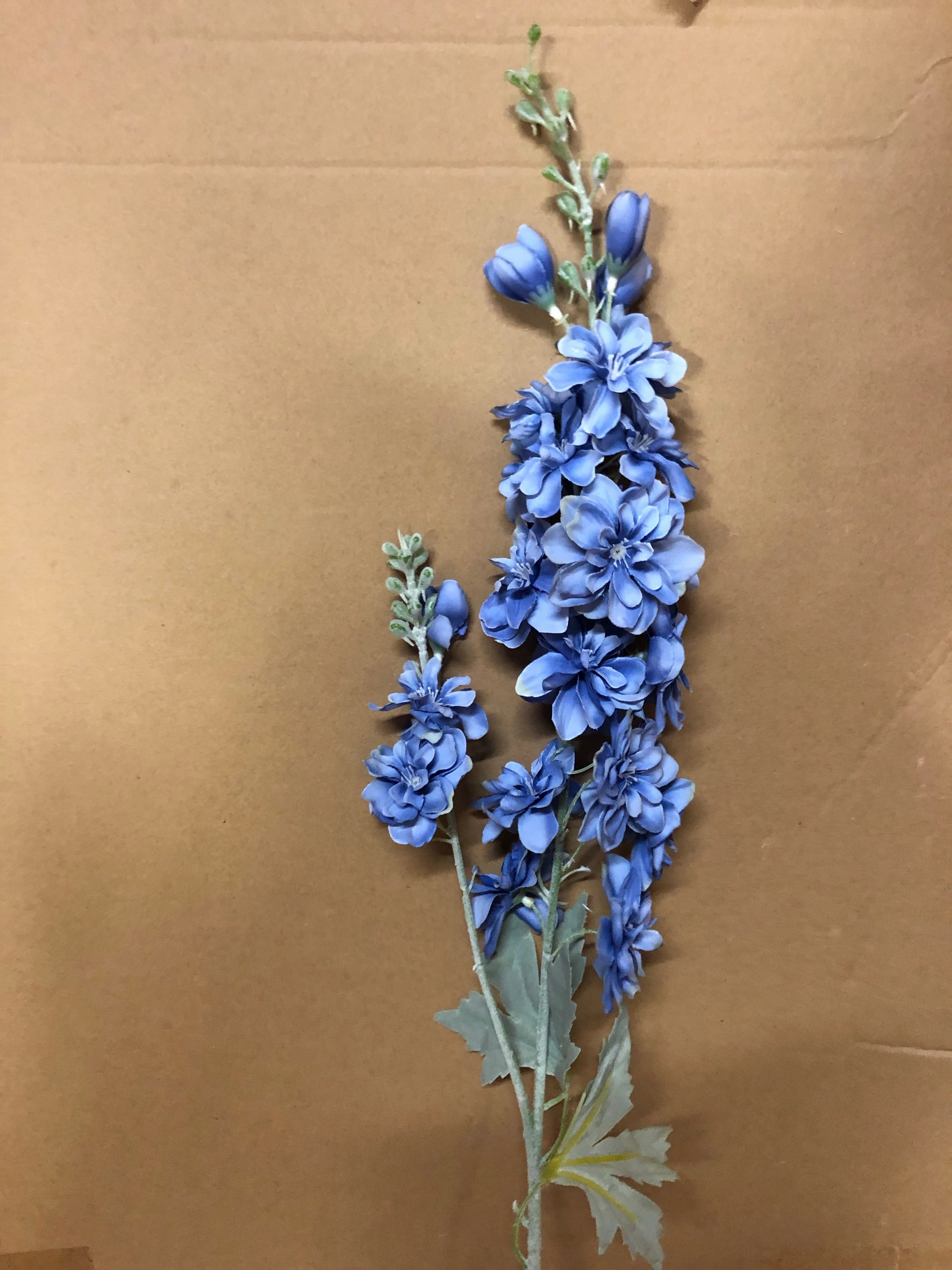 Blue Artificial Silk flower Delphinium artificial flower bouquet  