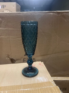 Blue Color diamond Champagne Flute(20cm*5.8cm),aesthetic flower vase