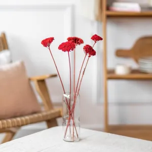 Botte Achille rouge,artificial single flower