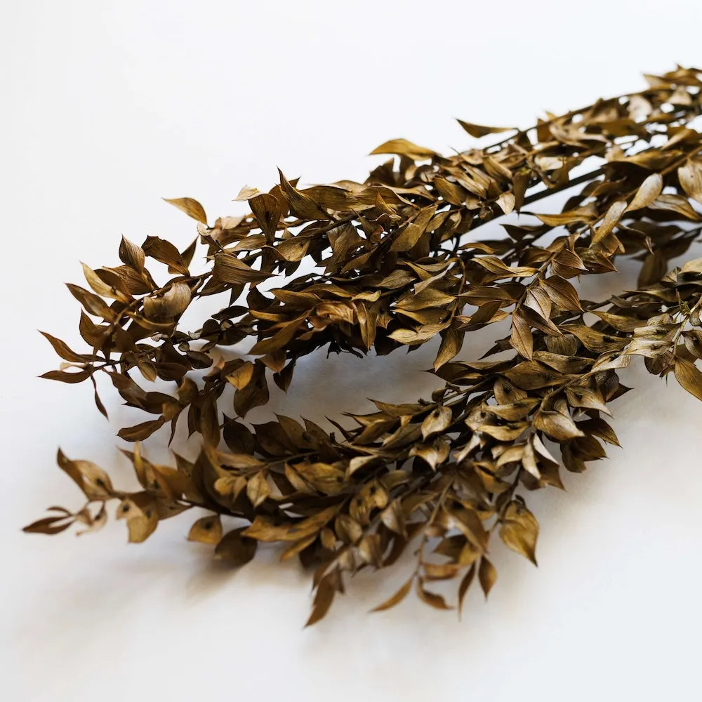 Botte Ruscus Vert olive,artificial single flower