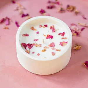 Bougie fleurie rose sauvage,artificial single flower