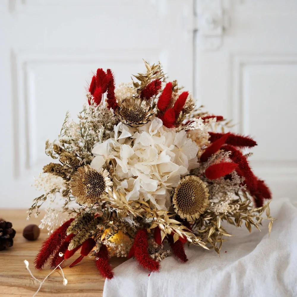 Bouquet d'hiver rouge