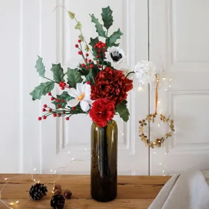 Bouquet fleurs en papier de Nol enchant,realistic flower bouquet 