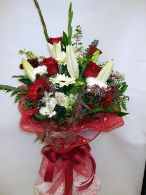Bouquet No.10 (Photo shown is Large size. Small $85, Medium $105, Large $125 Extravagant $145 CAD),faux bloom stem 