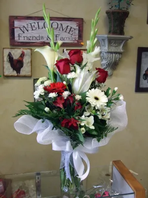 Bouquet No.28 (Photo shown is Large size. Small $95, Medium $115, Large $135 Extravagant $155 CAD),faux bloom stem 