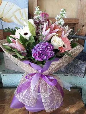 Bouquet No.35 (Photo shown is Small size. Small $75, Medium $95, Large $115 Extravagant $135 CAD),faux bloom stem 