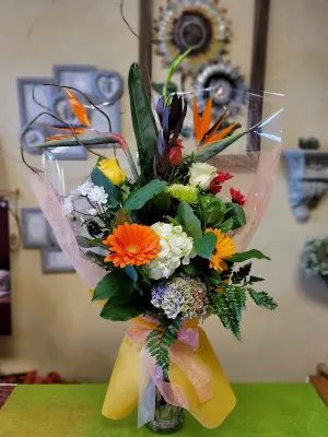 Bouquet No.8 (Photo shown is Large size. Small $85, Medium $105, Large $125 Extravagant $145 CAD),faux bloom stem 