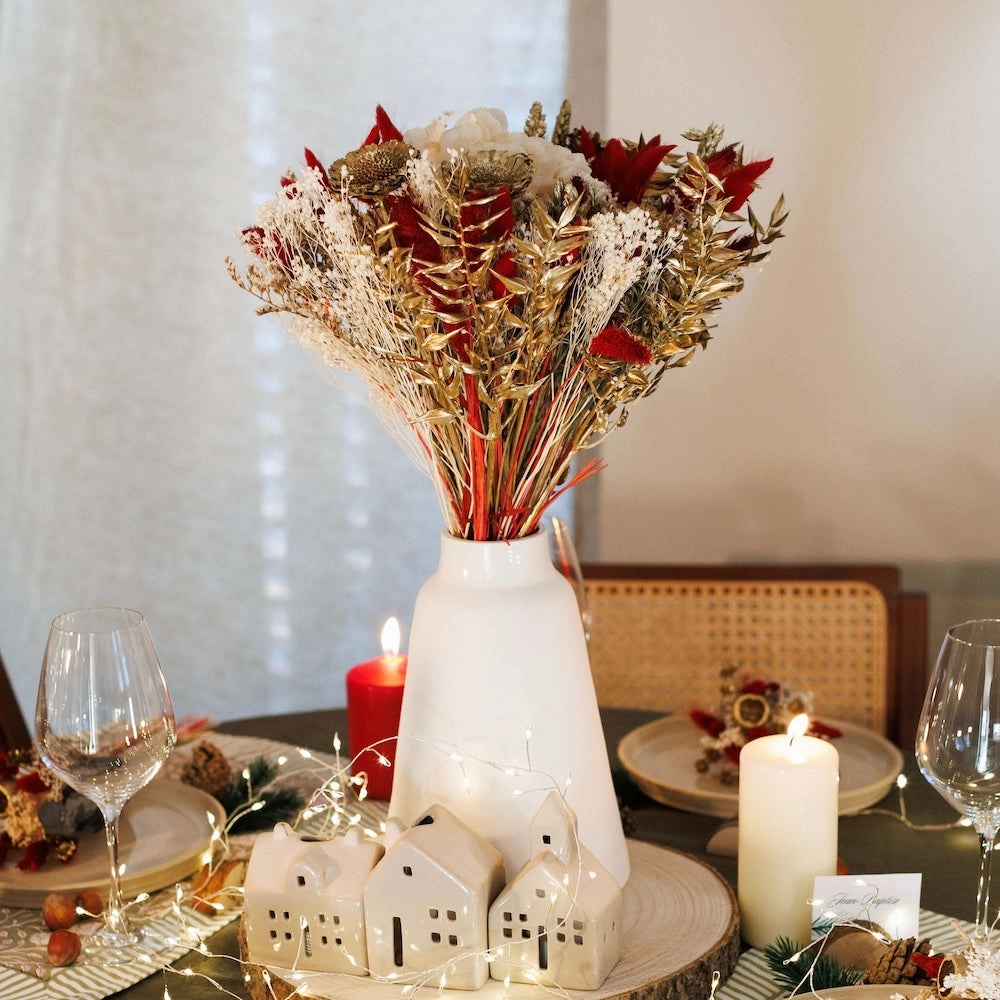 Bouquet d'hiver rouge