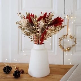 Bouquet d'hiver rouge,artificial single flower