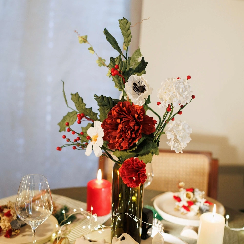 Bouquet fleurs en papier de Nol enchant