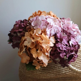 Bouquet fleurs en papier hortensia d'automne,mother's day bouquet